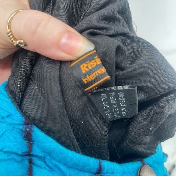 Rising International Women's Sling Shoulder Bag Tie Dye Boho Rainbow Ruffled - Picture 10 of 14